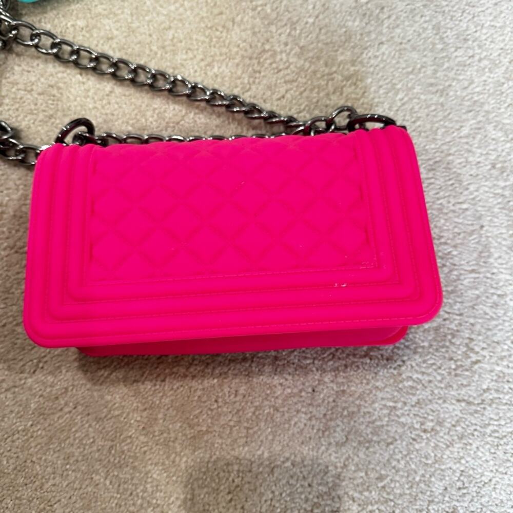 American Jewel, Girls pink chain cross-body bag - Picture 4 of 5